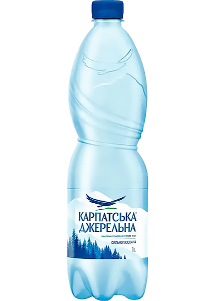 Минеральная вода сильногазированная Карпатська джерельна 1л купить с ...