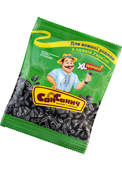 Семечки подсолнечника жареные соленые «Сан Саныч», 155г