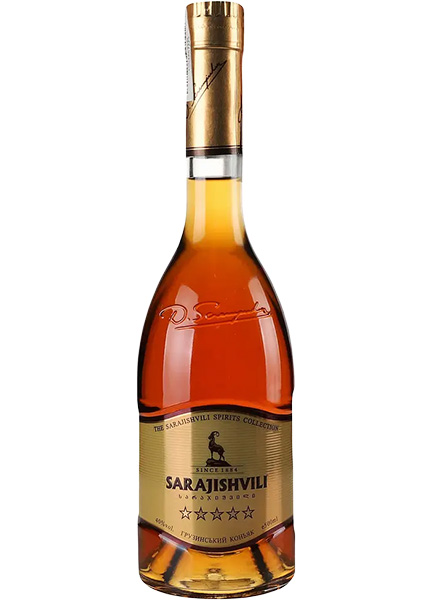 Бренди Sarajishvili 5 звезд 0.5л