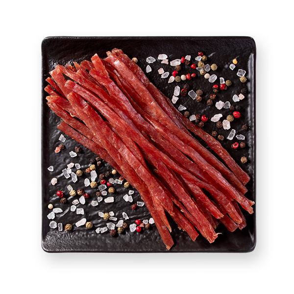 Соломка из мяса свинины сушеная с ароматом вишни, 100г