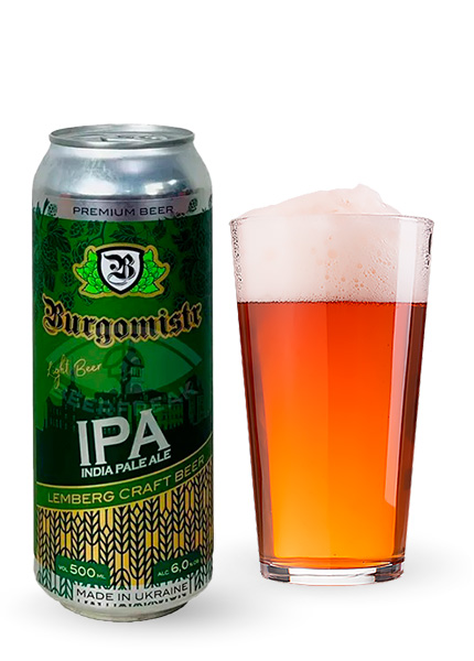 Пиво Burgomistr IPA 0.5л