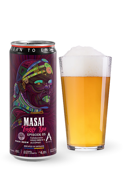 Пиво Mikki Brew Masai Foggy IPA 0.33л