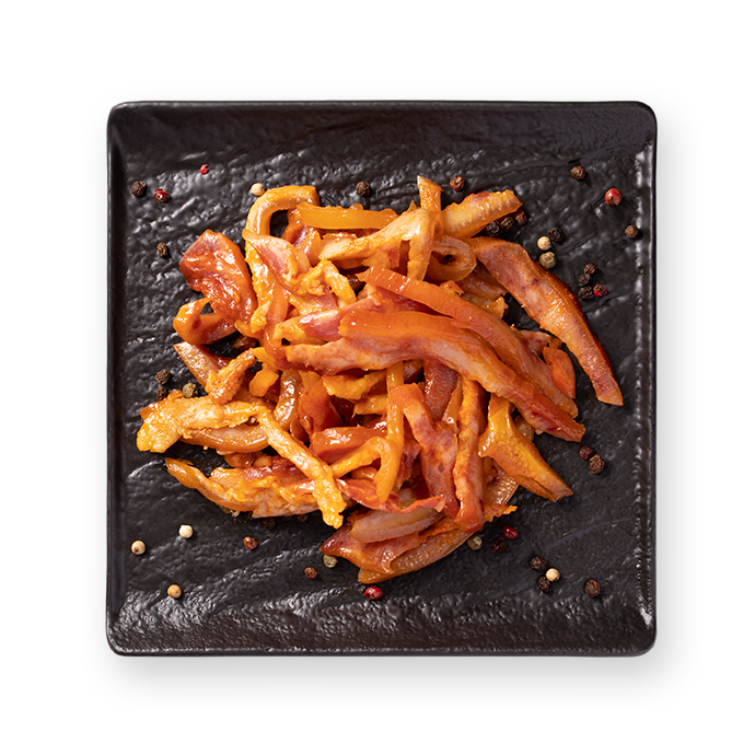 Нарезка свиного уха копченая с паприкой, 100 г