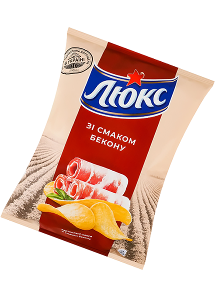 Чипсы «Люкс» со вкусом бекона, 105г