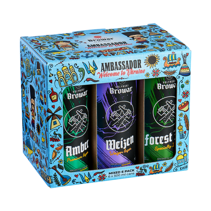 Набір пива Volynski Browar «Ambassador»  0.5л х 6шт