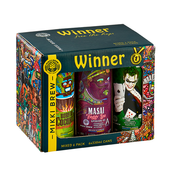 Набор пива Volynski Browar «Mikki Brew Winner» 0.33л х 6шт