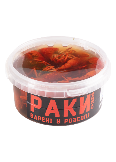Раки дрібні варені в розсолі, 250 г
