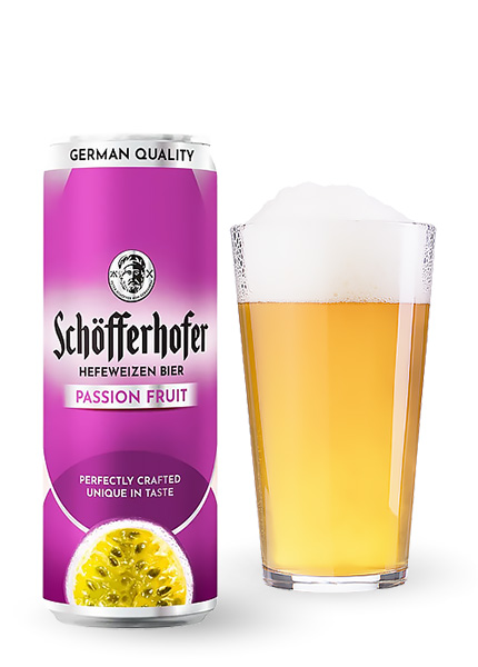 Смесь пива с соком Schofferhofer Passion Fruit 0.33л купить в Hop Hey | Море Пива Смесь пива с соком Schofferhofer Passion Fruit 0.33л