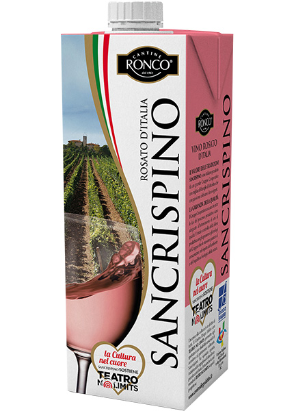 Вино Cantine Ronco Sancrispino Rosato d'Italia 1л