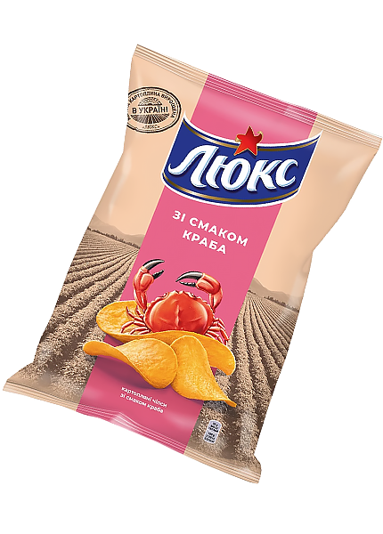 Чипсы «Люкс» со вкусом краба, 133г купить с доставкой в Киеве в Hop Hey ...