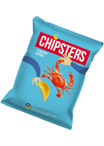 Чипсы картофельные «Chipsters» со вкусом краба, 70г купить с доставкой ...