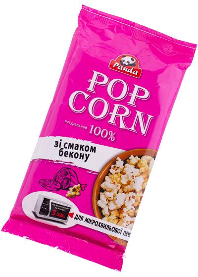 Попкорн «Panda» со вкусом бекона для СВЧ, 100 г