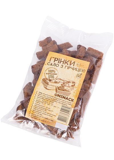 Гренки «Onsnack» со вкусом сала и горчицы, 100 г