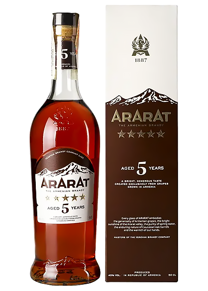 Бренді Ararat 5 років 0.5л в коробці купити з доставкою в Києві в Hop ...