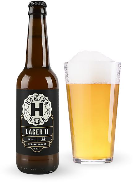 Пиво Heming Lager 11 нефильтрованное 0.33л
