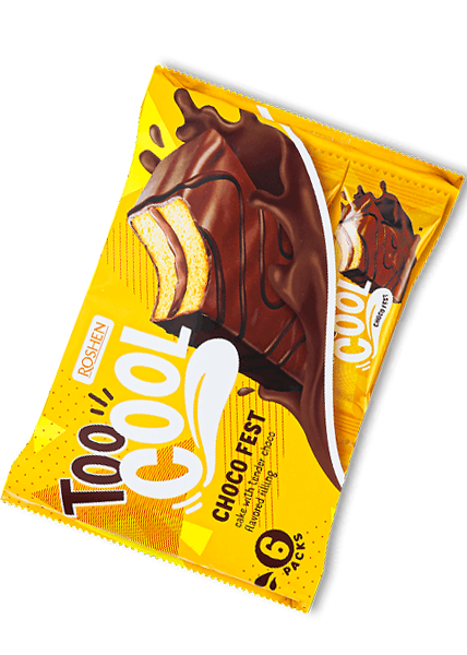Тістечко бісквітне «Roshen» Too Cool Choco Fest, 45г купити в Hop Hey | Море Пива Тістечко бісквітне «Roshen» Too Cool Choco Fest, 45г