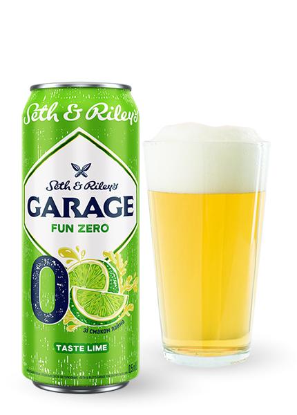 Пиво безалкогольное Seth&Riley's Garage Fun Zero №0 Lime 0.5л