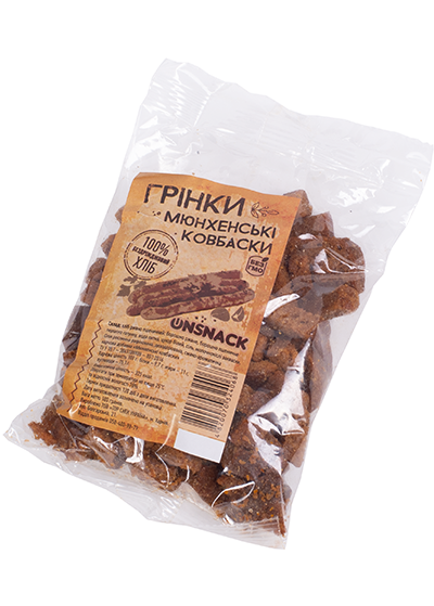 Гренки «Onsnack» со вкусом мюнхенские колбаски, 100 г