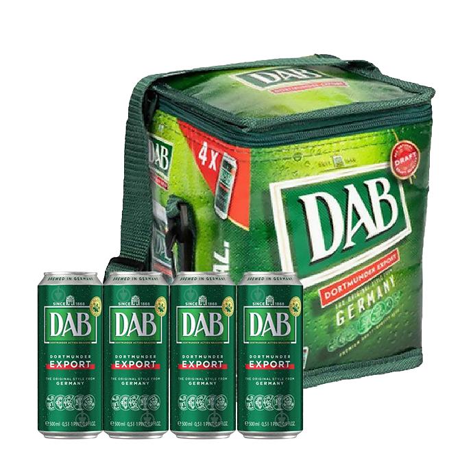 Набір пива DAB Export 0.5л х 4шт + термосумка