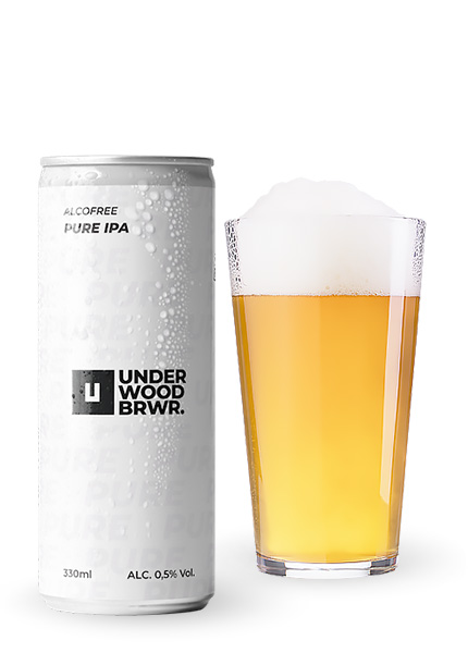 Пиво безалкогольне Underwood Pure IPA 0.33л купити в Hop Hey | Море Пива Пиво безалкогольне Underwood Pure IPA 0.33л