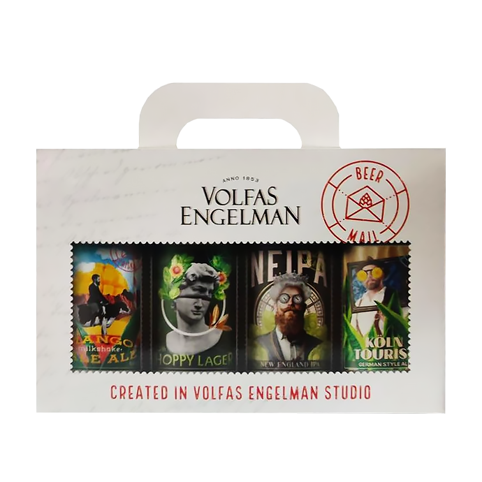 Набір пива Volfas Engelman в асортименті 0.5л х 4шт купити в Hop Hey | Море Пива Набір пива Volfas Engelman в асортименті 0.5л х 4шт