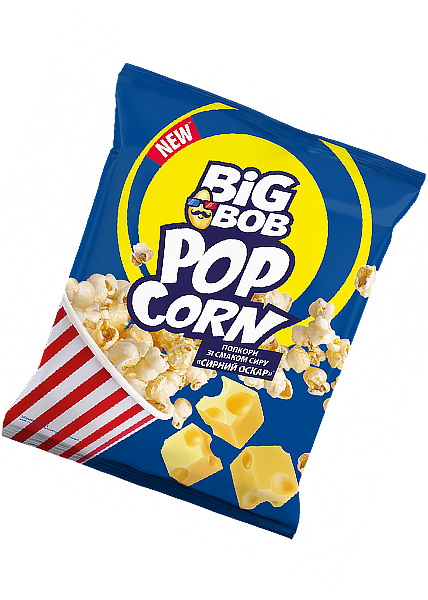Попкорн со вкусом сыра Big Bob «Сырный Оскар», 80г