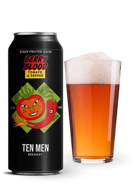 Пиво Ten Men «Berry Blood: tomato and pepper» 0.5л