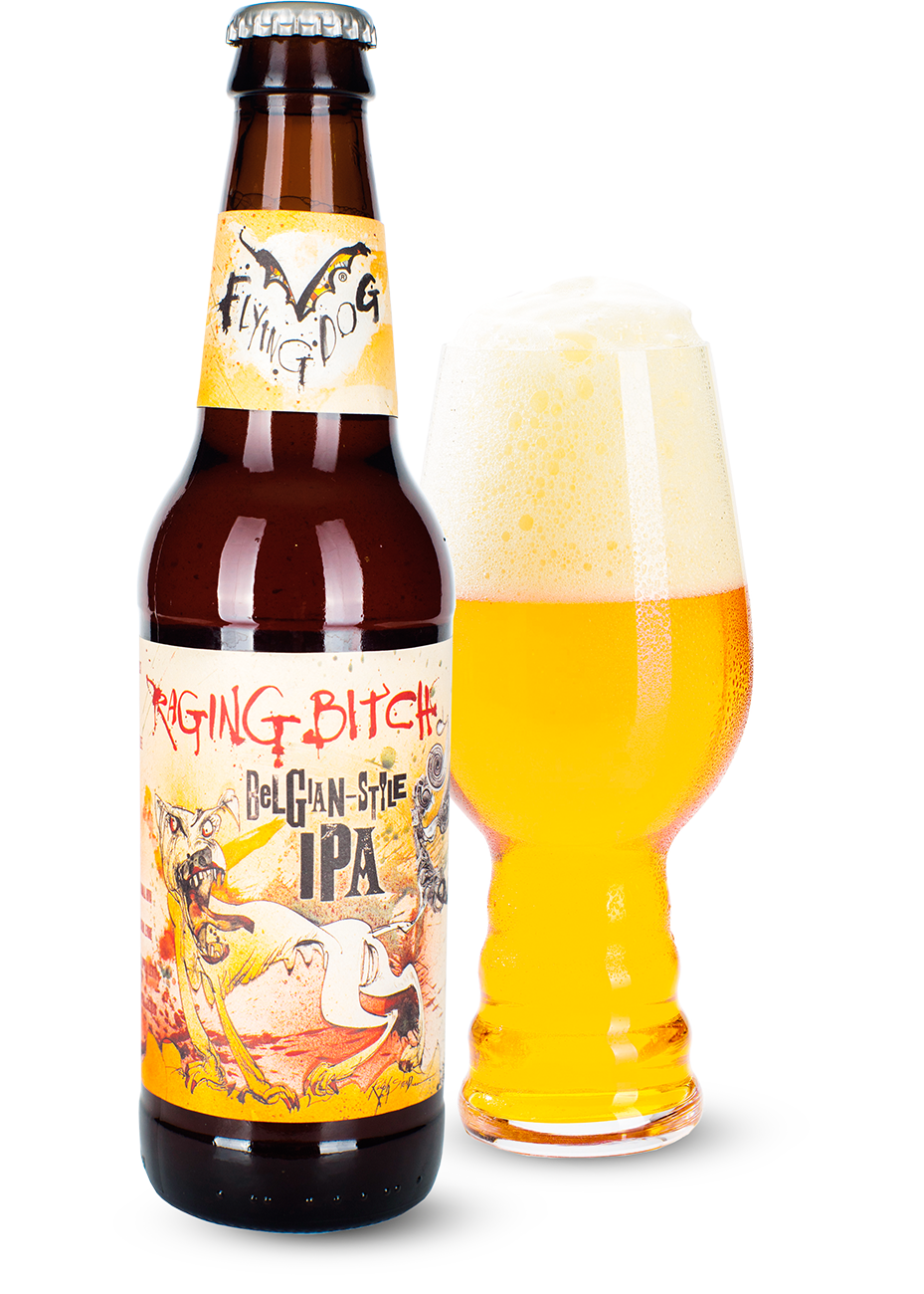 Пиво Flying Dog «Raging Bitch Belgian Style IPA» светлое