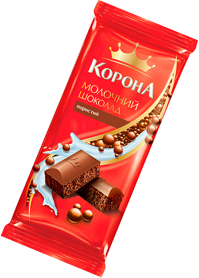 Шоколад «Корона» молочный пористый, 90 г