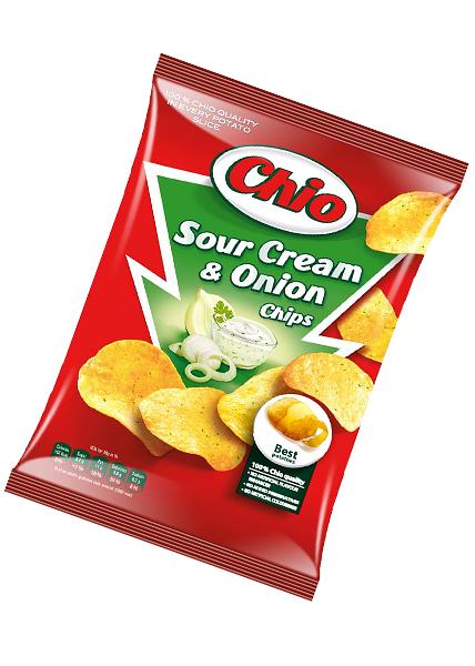 Чипсы «Chio» со вкусом сметаны и лука, 75г