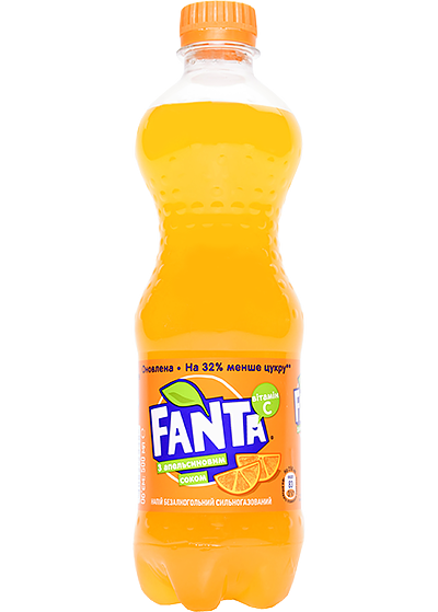 Напиток «Fanta» с апельсиновым соком 0.5л
