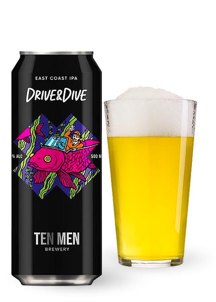 Пиво Ten Men «Drive&Dive» 0.5л