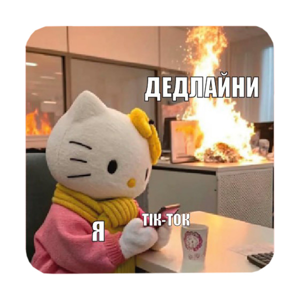 Стікер-наліпка «Дедлайни»