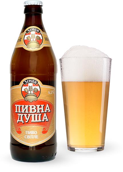 Пиво «Пивна душа» світле 0.5л