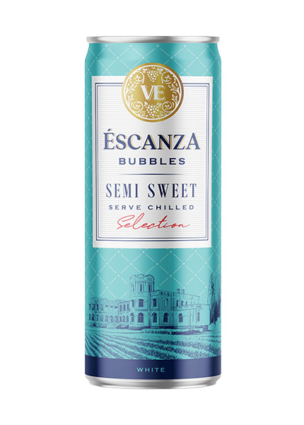 Коктейль винний Escanza Bubbles Semi-Sweet 0.25л