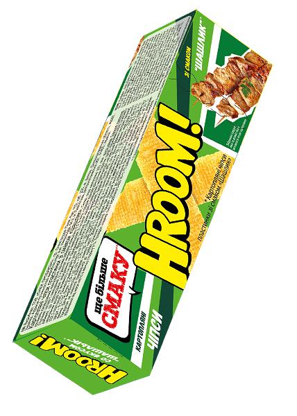 Чипсы «Hroom» со вкусом шашлыка, 50г