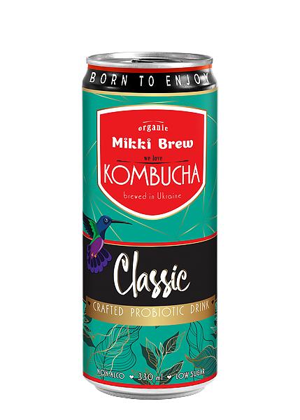 Напій безалкогольний «Mikki Brew Kombucha Classic» 0.33л