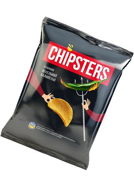 Чипсы картофельные «Chipsters» со вкусом адского халапеньо, 130г