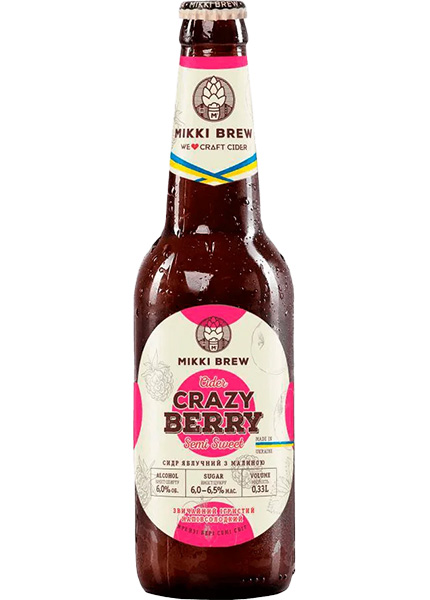Сидр Mikki Brew Crazy Berry 0.33л купити в Hop Hey | Море Пива Сидр Mikki Brew Crazy Berry 0.33л