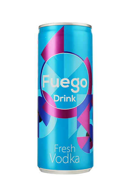 Напиток слабоалкогольный газированный Fuego Drink Fresh Vodka 0.25л ...
