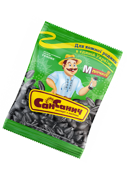 Семечки подсолнечника жареные соленые «Сан Саныч», 110г