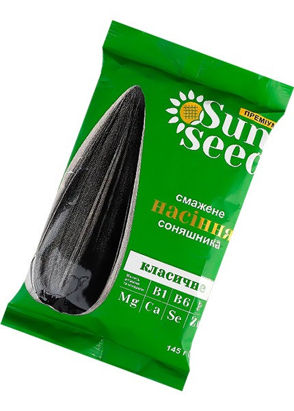Насіння соняшника Sun Seed смажене класичне, 145г купити в Hop Hey | Море Пива Насіння соняшника Sun Seed смажене класичне, 145г