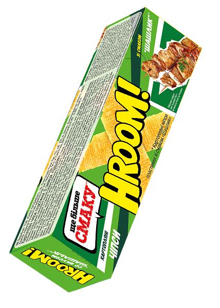 Чипсы «Hroom» со вкусом шашлыка, 50г купить с доставкой в Киеве в Hop ...