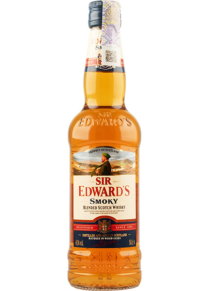 Віскі Sir Edward's Smoky 0.5л