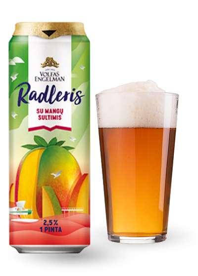 Пиво Volfas Engelman «Radler Mango» купить в Hop Hey | Море Пива Пиво Volfas Engelman «Radler Mango»