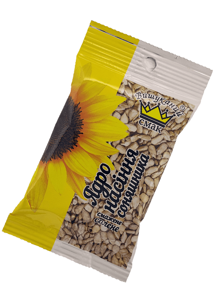 Ядро насіння соняшника «Вишуканий Смак» смажене солене, 80г