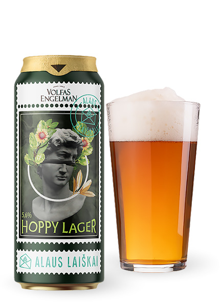 Пиво Volfas Engelman Hoppy Lager 0.5л купити в Hop Hey | Море Пива Пиво Volfas Engelman Hoppy Lager 0.5л