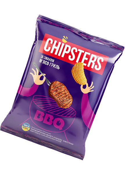 Чипсы картофельные «Chipsters» со вкусом мясо гриль, 120г