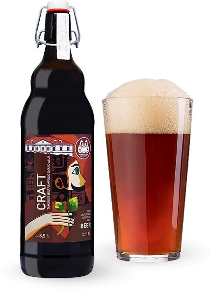 Пиво Bistrampolio Craft Dvaro Tamsusis 1л