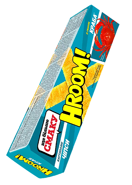 Чипсы «Hroom» со вкусом краба, 50г купить с доставкой в Киеве в Hop Hey ...